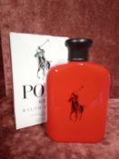 RRP £75 Boxed 125Ml Tester Bottle Of Ralph Lauren Polo Red Edt Spray