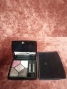 RRP £45 Brand New Tester Of Christian Dior 5 Color Eyeshadow Palette With Brushes Mirror And Velvet