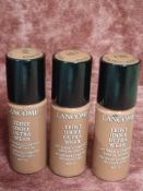 RRP £90 Box To Contain 10 Brand New Unused Testers Of Lancome Paris Teinte Idole Ultrawear 10Ml Foun