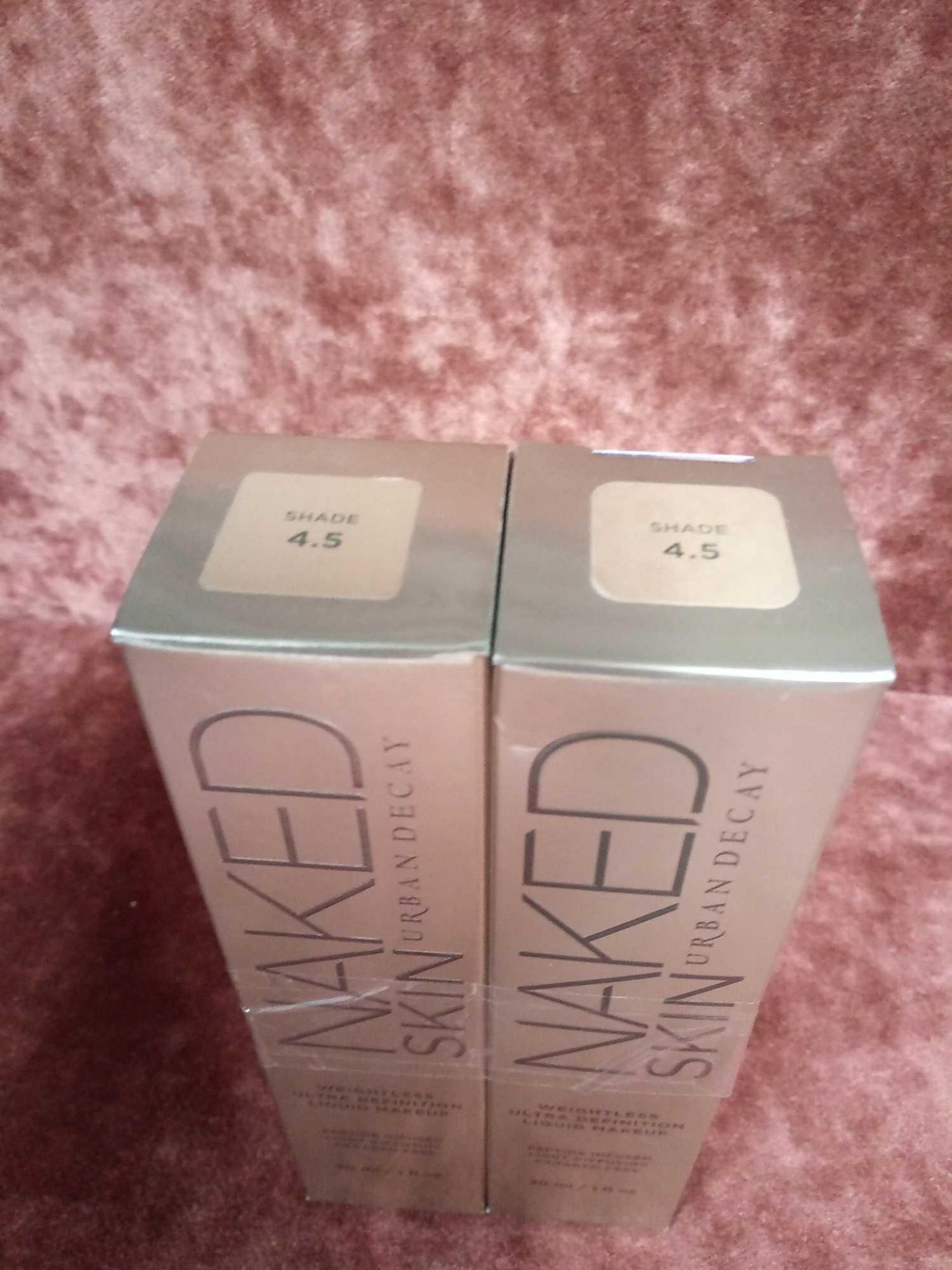 RRP £65 Lot Of 2 Brand New Boxed Testers Of Urban Decay Naked Skin Weightless Ultra Definition Liqui