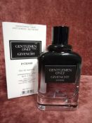 RRP £75 Boxed 100Ml Tester Bottle Of Gentlemen Only Givenchy Intense Edt Spray