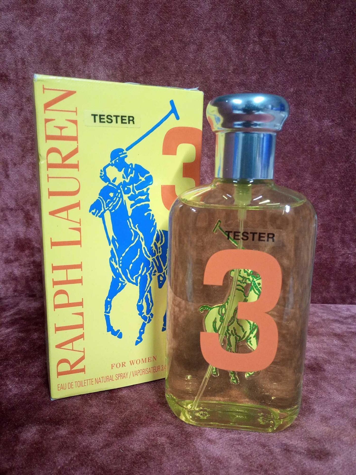 RRP £65 Boxed 100Ml Tester Bottle Of Ralph Lauren Number 3 For Women Edt Spray