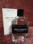RRP £75 Boxed 100Ml Tester Bottle Of Gentleman Givenchy Edt Spray