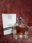 RRP £95 Boxed 100Ml Tester Bottle Of Emporio Armani Because It'S You Eau De Parfum