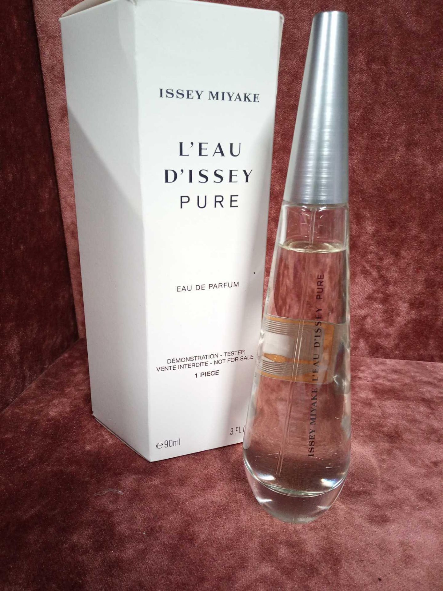 RRP £75 Boxed 90 Ml Tester Bottle Of Issey Miyake L'Eau D'Issey Pure Eau De Parfum