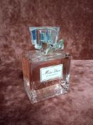 RRP £95 Unboxed 100Ml Tester Bottle Of Christian Dior Miss Dior Eau De Toilette Ex Display