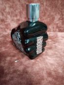 RRP £70 Unboxed 75Ml Tester Bottle Of Diesel Only The Brave Tattoo Edt Spray Ex-Display