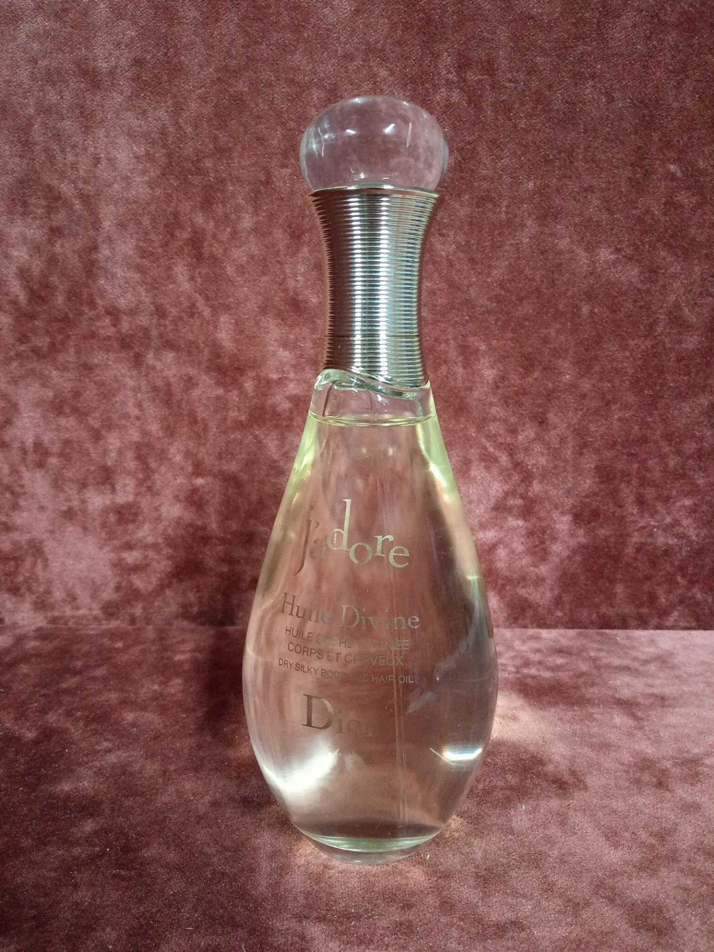 RRP £50 Unboxed 150Ml Tester Bottle Of J'Adore Huile Divine Body Moisturiser Ex Display