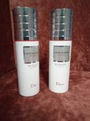 RRP £120 Lot To Contain To 2 Unboxed 100Ml Testers Of Dior Homme Sport Very Cool Spray Fresh Edt Spr