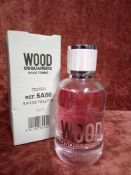 RRP £75 Boxed 100Ml Tester Bottle Of Dsquared2 Wood Pour Femme Edt Spray