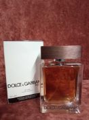 RRP £80 Boxed 100Ml Tester Bottle Of Dolce And Gabbana The One Edt Spray