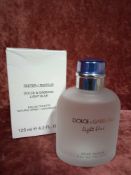 RRP £60 Boxed 125Ml Tester Bottle Of Dolce & Gabbana Light Blue Edt Spray