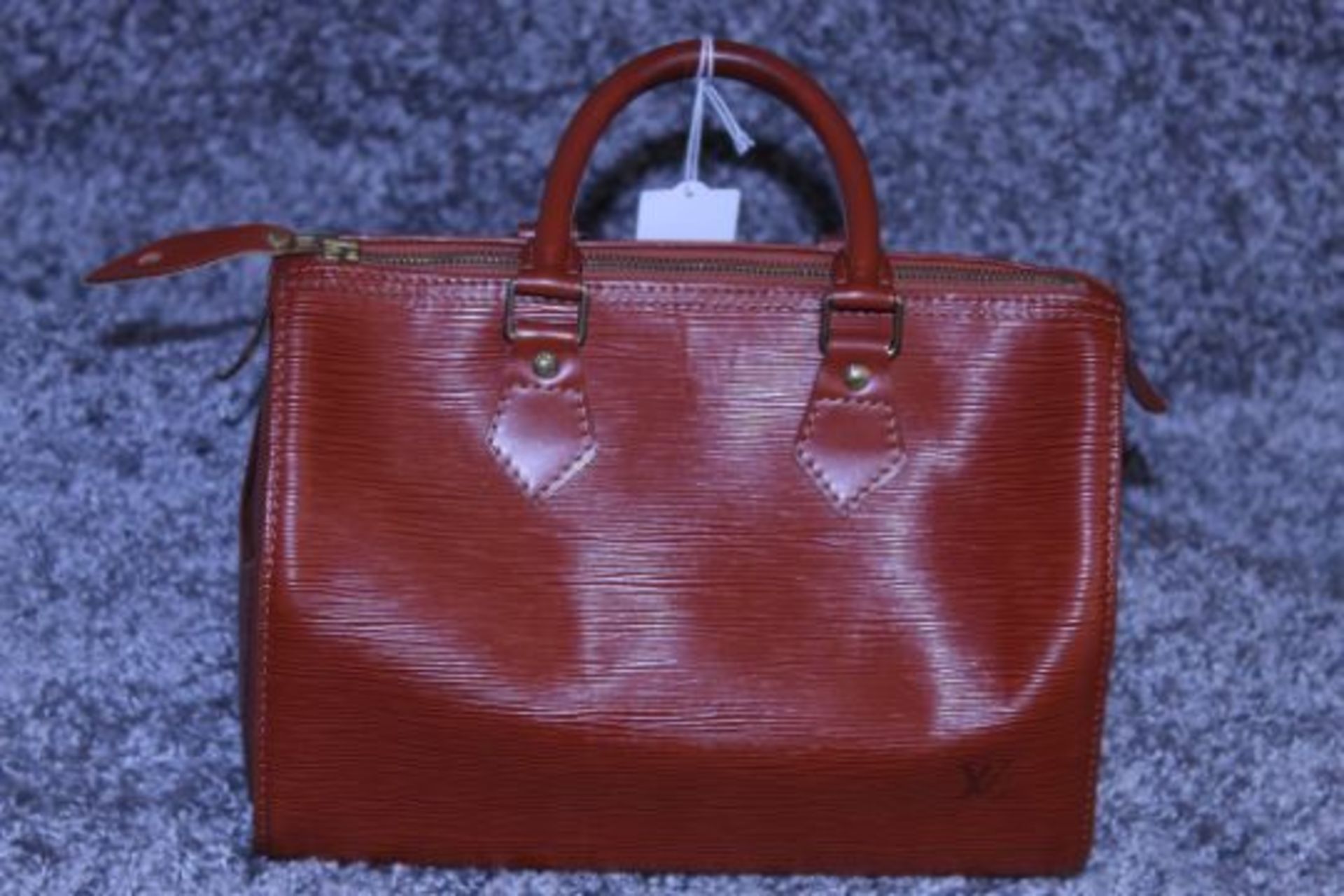 RRP £1,000 Louis Vuitton Speedy 25 Handbag, Tan Epi Calf Leather 27X19X15Cm (Production Code Vi1922)