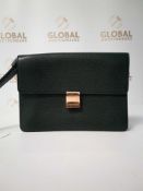 RRP £1750 Louis Vuitton Selenga Dark Green Calf Leather Taiga , Grade A, Aan0225 (Appraisals