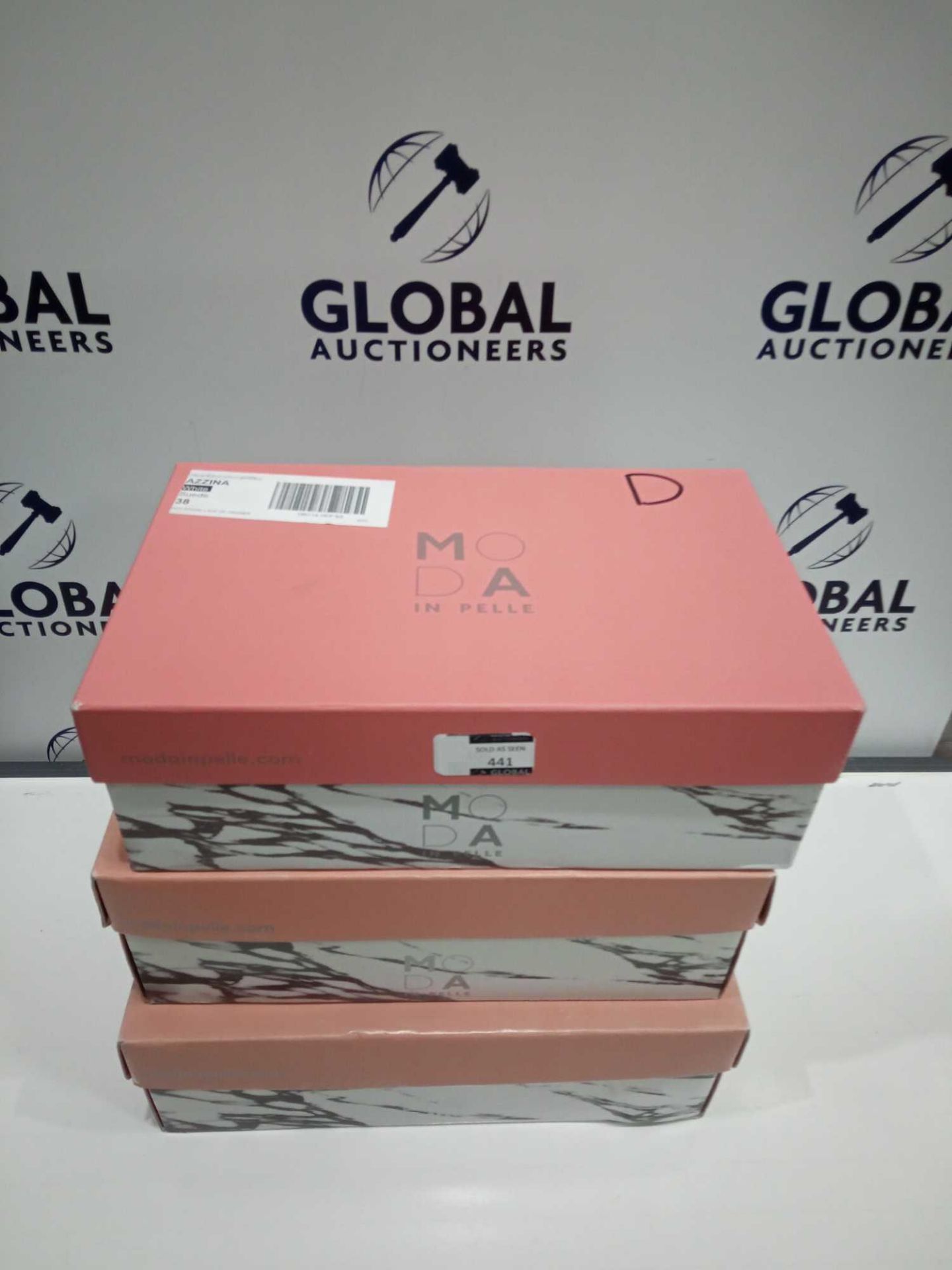 RRP £250 Lot To Contain 3 Boxed Moda In Pelle Ladies Fashion Designer Assorted Footwear (Styles In P