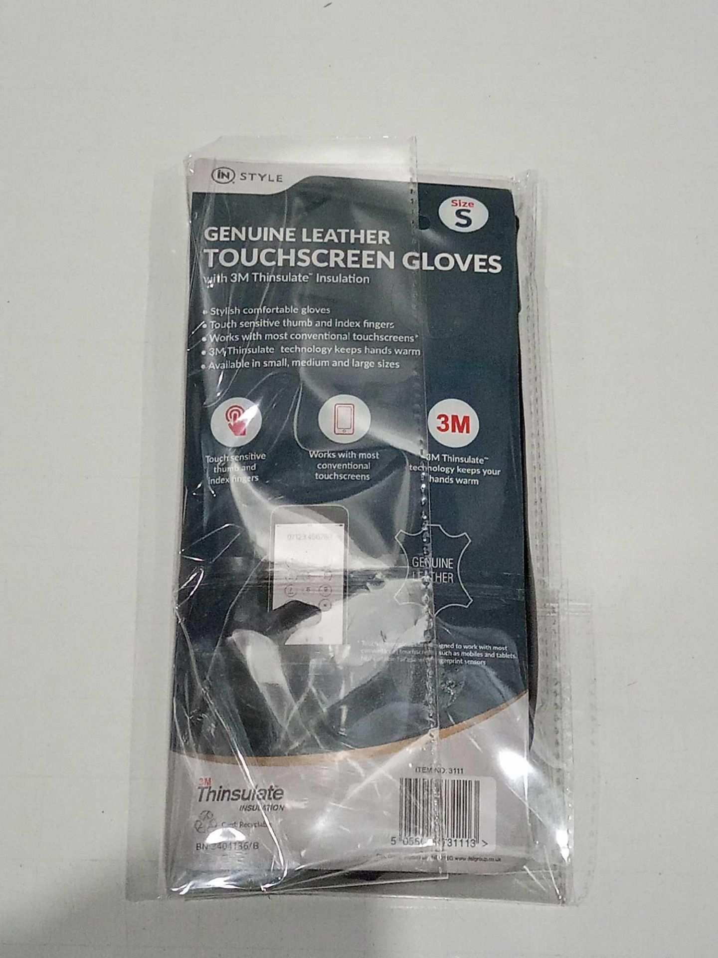RRP £120 Lot To Contain 12 Brand New Thinsulate Insulation Genuine Leather Touch Screen Gloves - Image 3 of 3