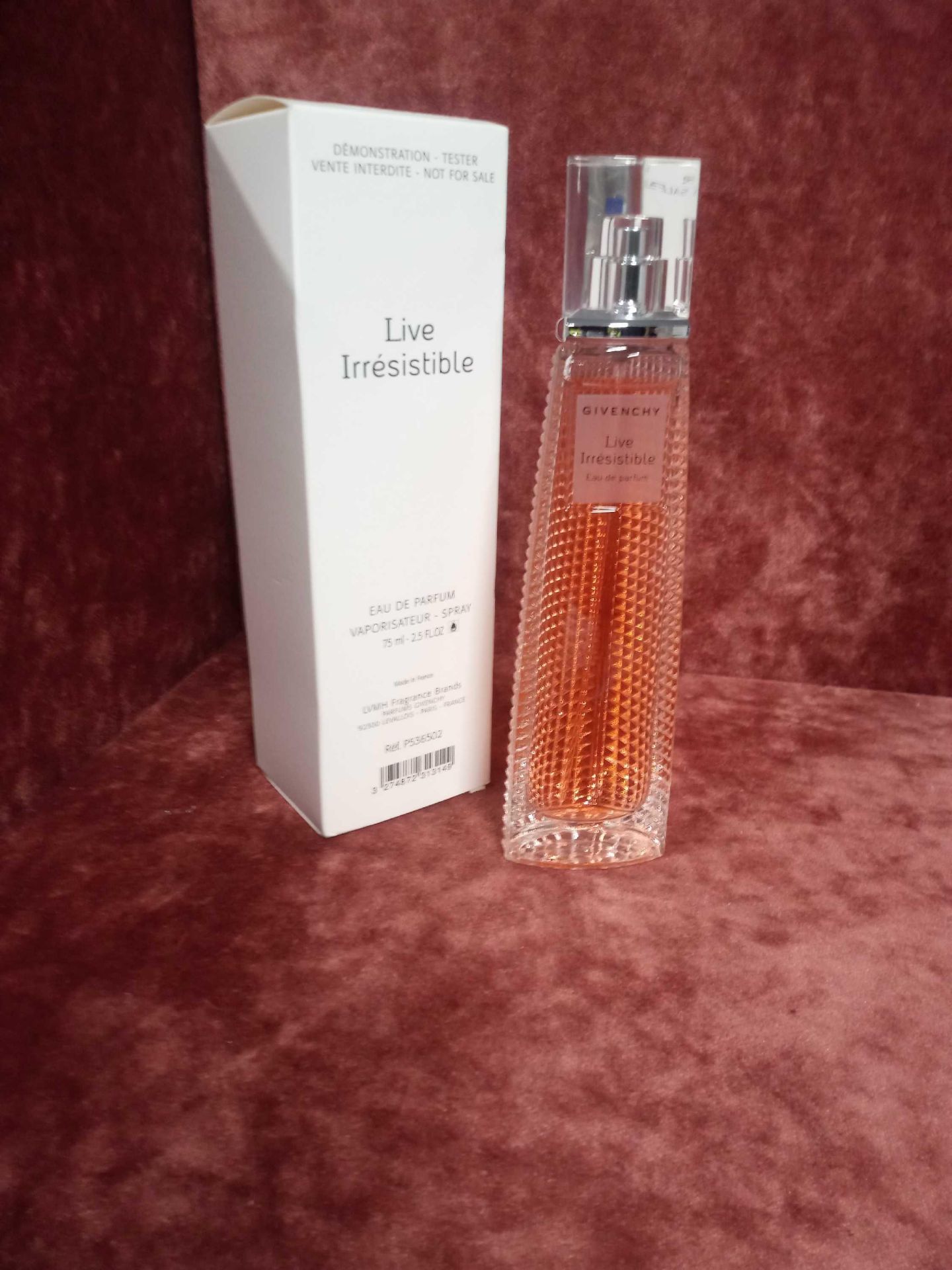RRP £85 Boxed 75Ml Tester Bottle Of Givenchy Live Irresistible Eau De Parfum Spray