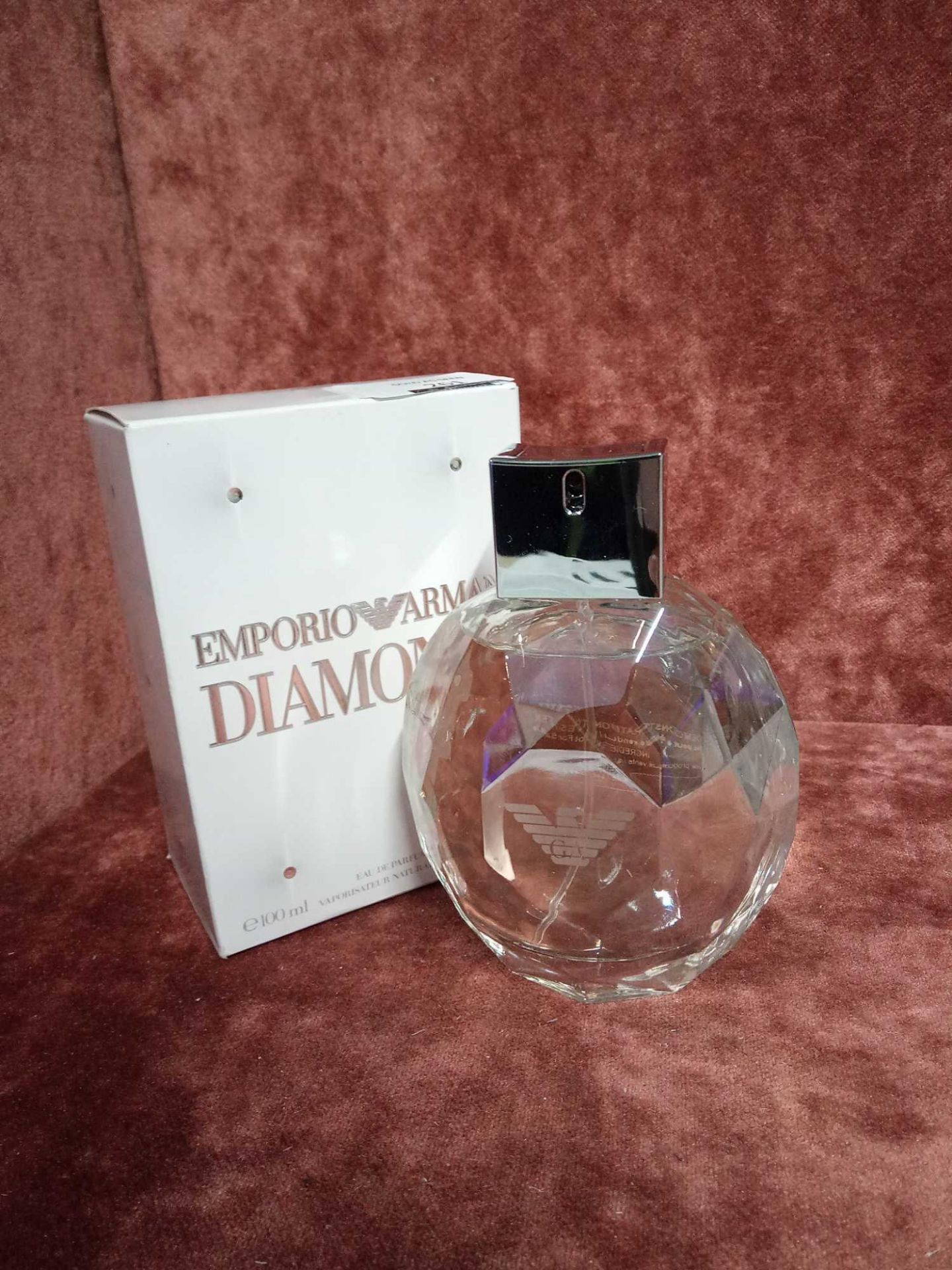 RRP £75 Boxed 100Ml Tester Bottle Of Emporio Armani Diamonds For Her Eau De Parfum Spray
