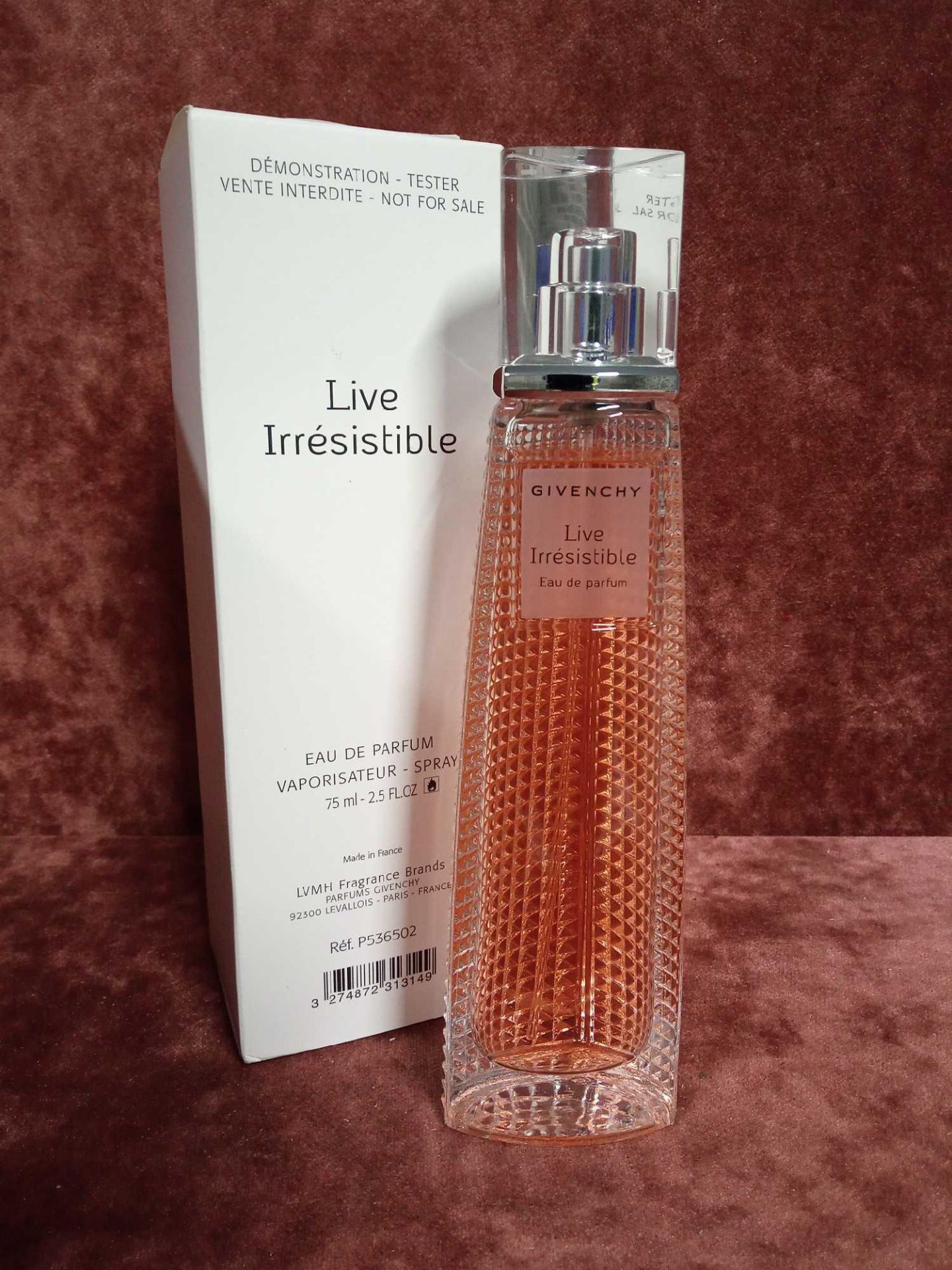 RRP £85 Boxed 75Ml Tester Bottle Of Givenchy Live Irresistible Eau De Parfum Spray