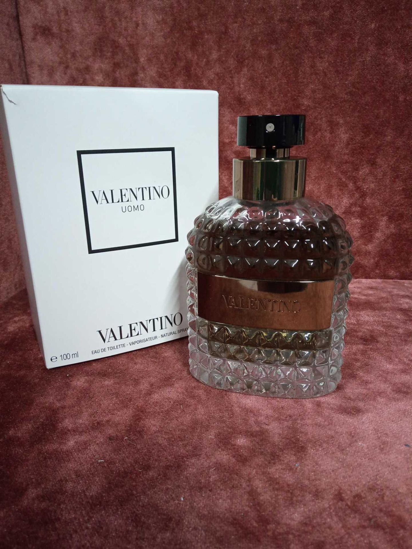 RRP £90 Boxed 100Ml Tester Bottle Of Valentino Uomo Edt Spray