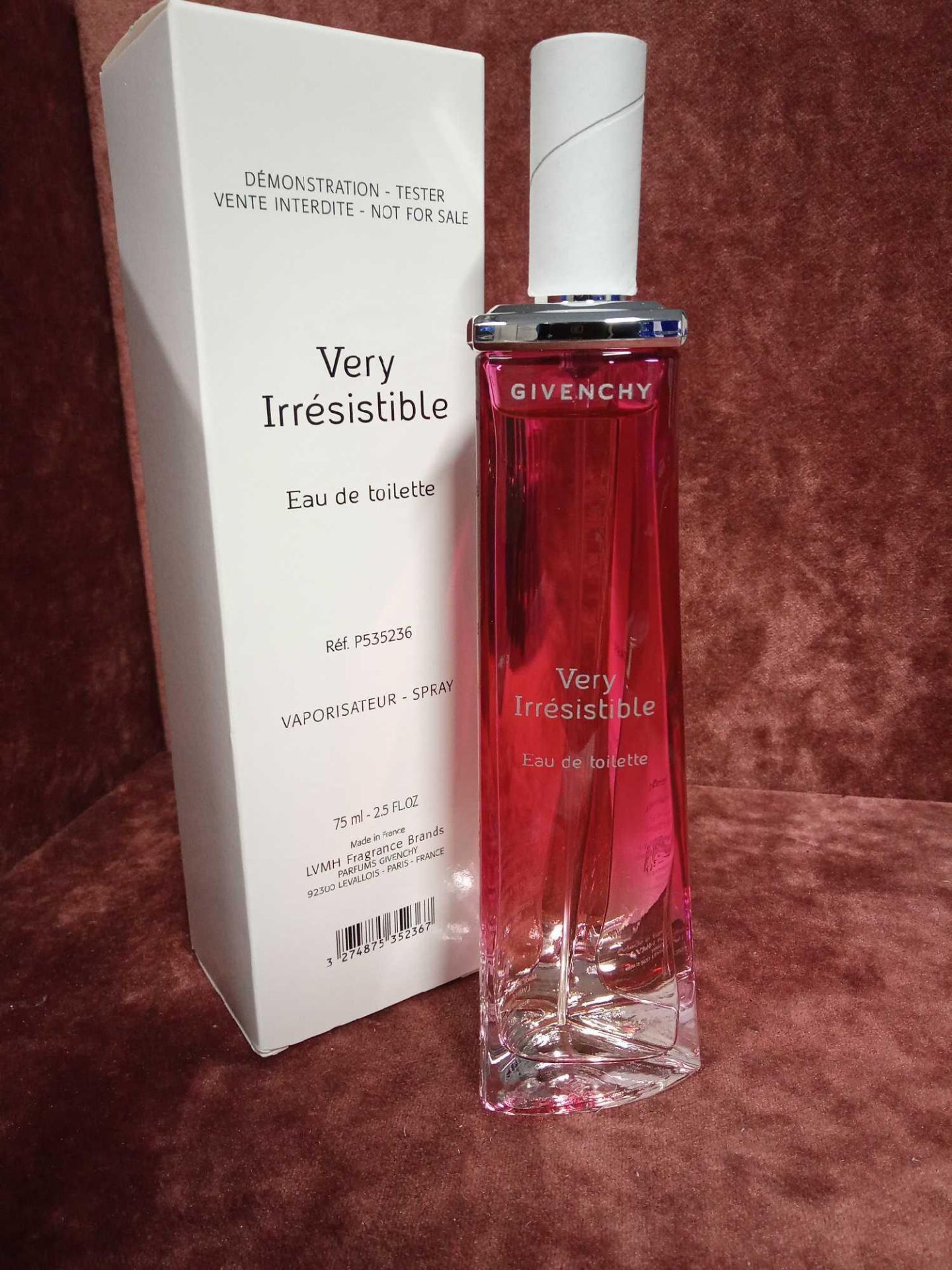 RRP £75 Boxed 75Ml Tester Bottle Of Givenchy Very Irresistible Eau De Toilette Spray