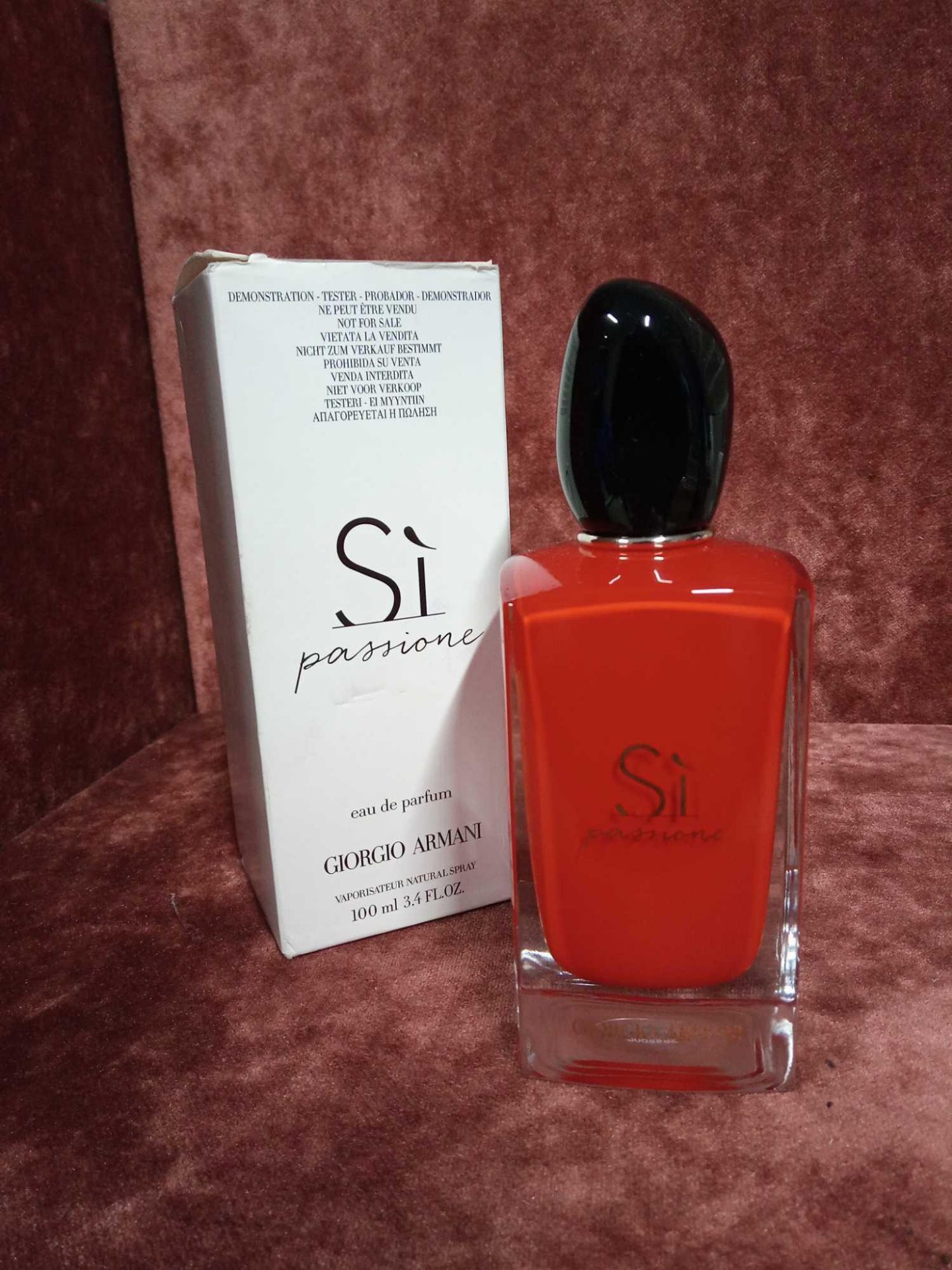 RRP £95 Boxed 100Ml Tester Bottle Of Giorgio Armani Si Passione Eau De Parfum Spray