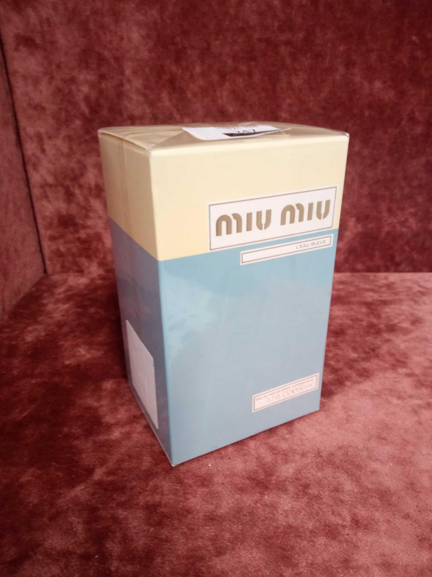 RRP £70 Brand New Boxed And Sealed 50Ml Bottle Of Miu Miu L'Eau Bleue Eau De Parfum Spray