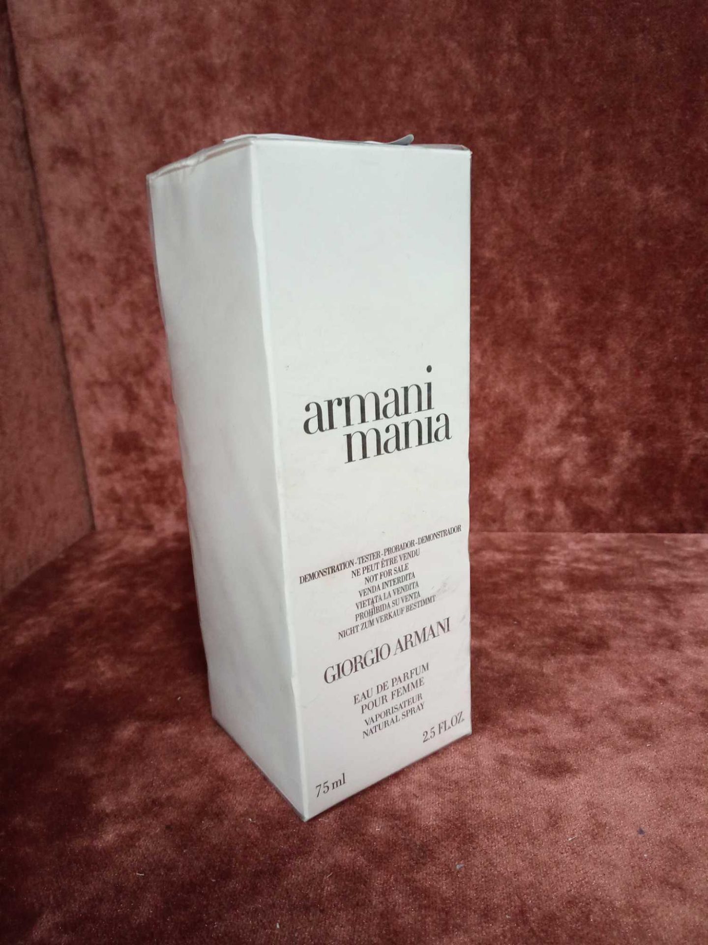 RRP £65 Brand New Boxed And Sealed Tester Of Giorgio Armani Armani Mania Perfume Pour Femme