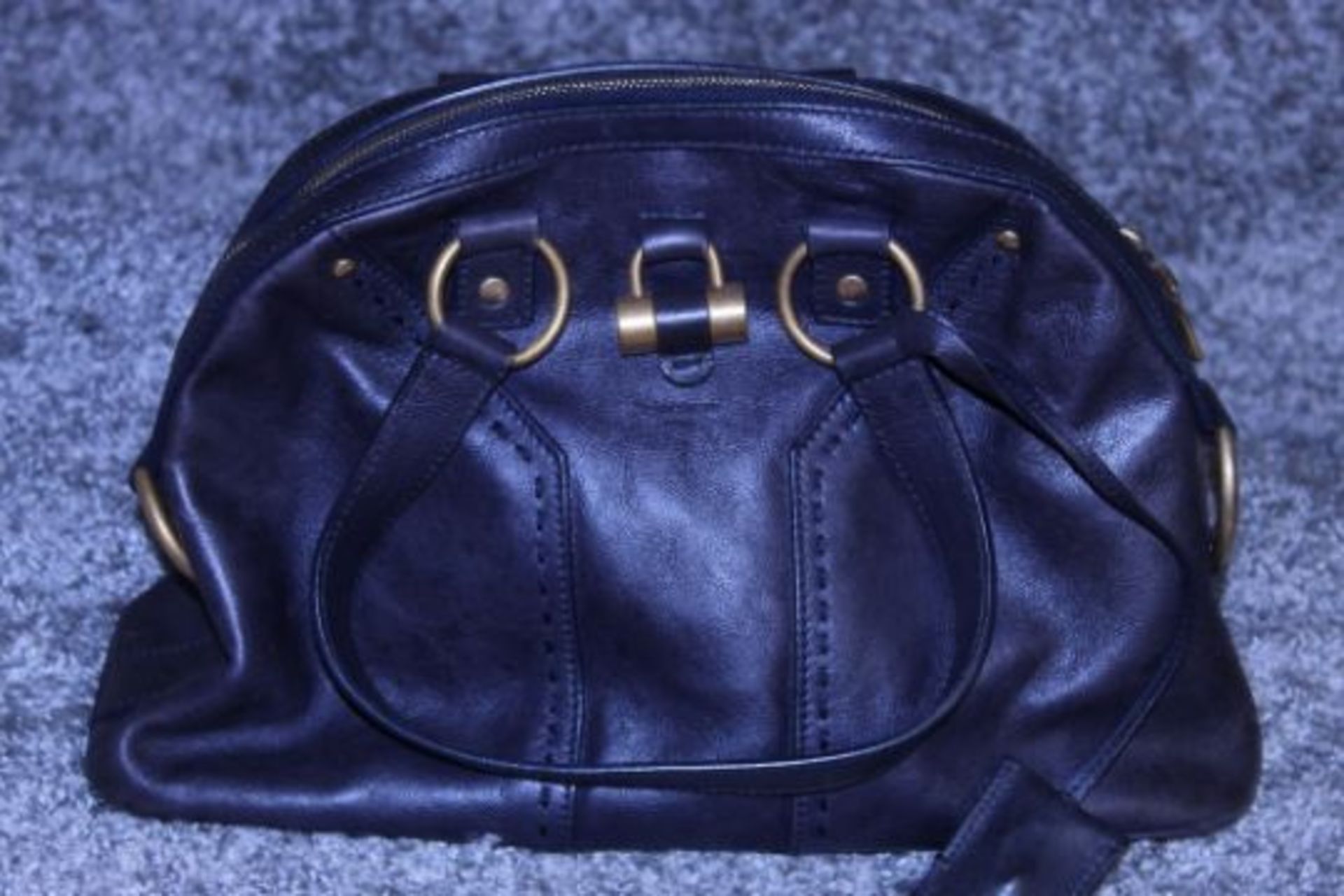 RRP £1,000 Yves St-Lauren Muse 1 Shoulder Bag, Indigo Small Grained Calf Leather Shoulder Bag, ( - Image 2 of 2