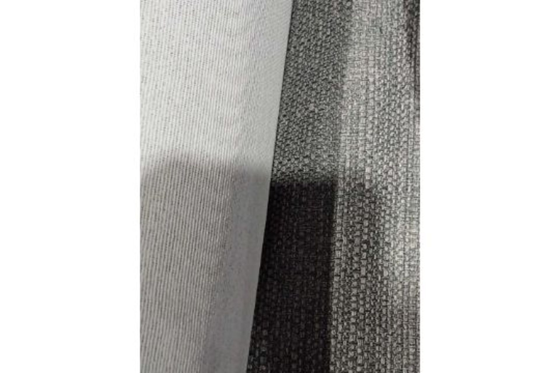 RRP £275 Swoon Unbagged Designer Roll Of Silver Weave Design Fabric Material Approx 20M (587) (
