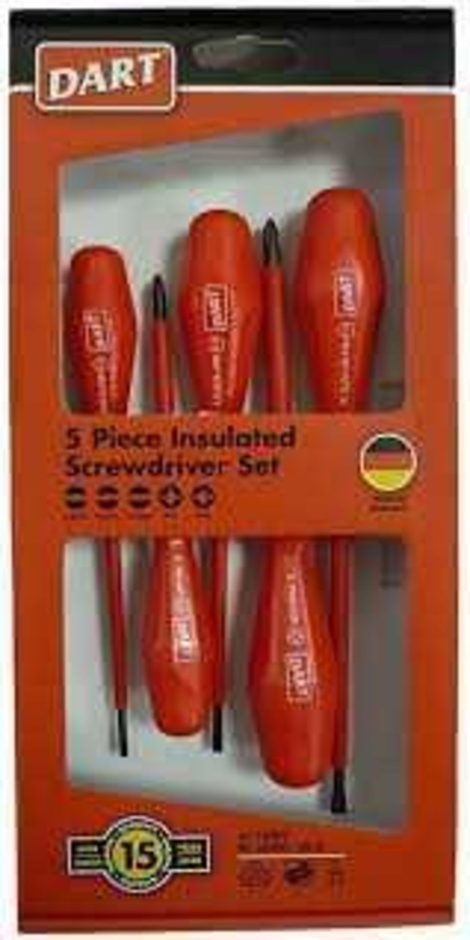 RRP £200 Lot To Contain 5 Boxed 5 Piece Insulated Screwdriver Set