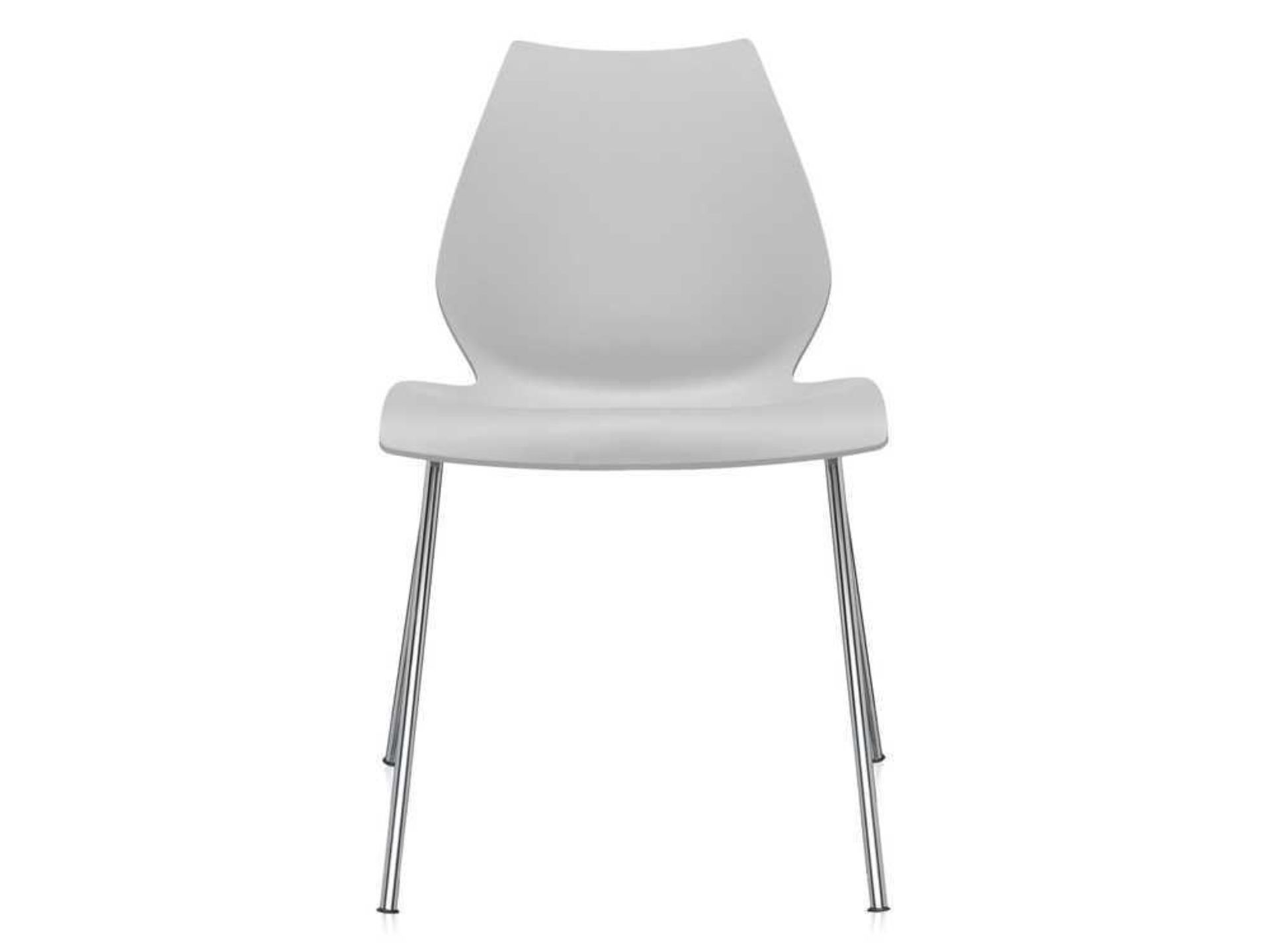 RRP £200 - Boxed 2 'Maui' Grey Dining Chairs