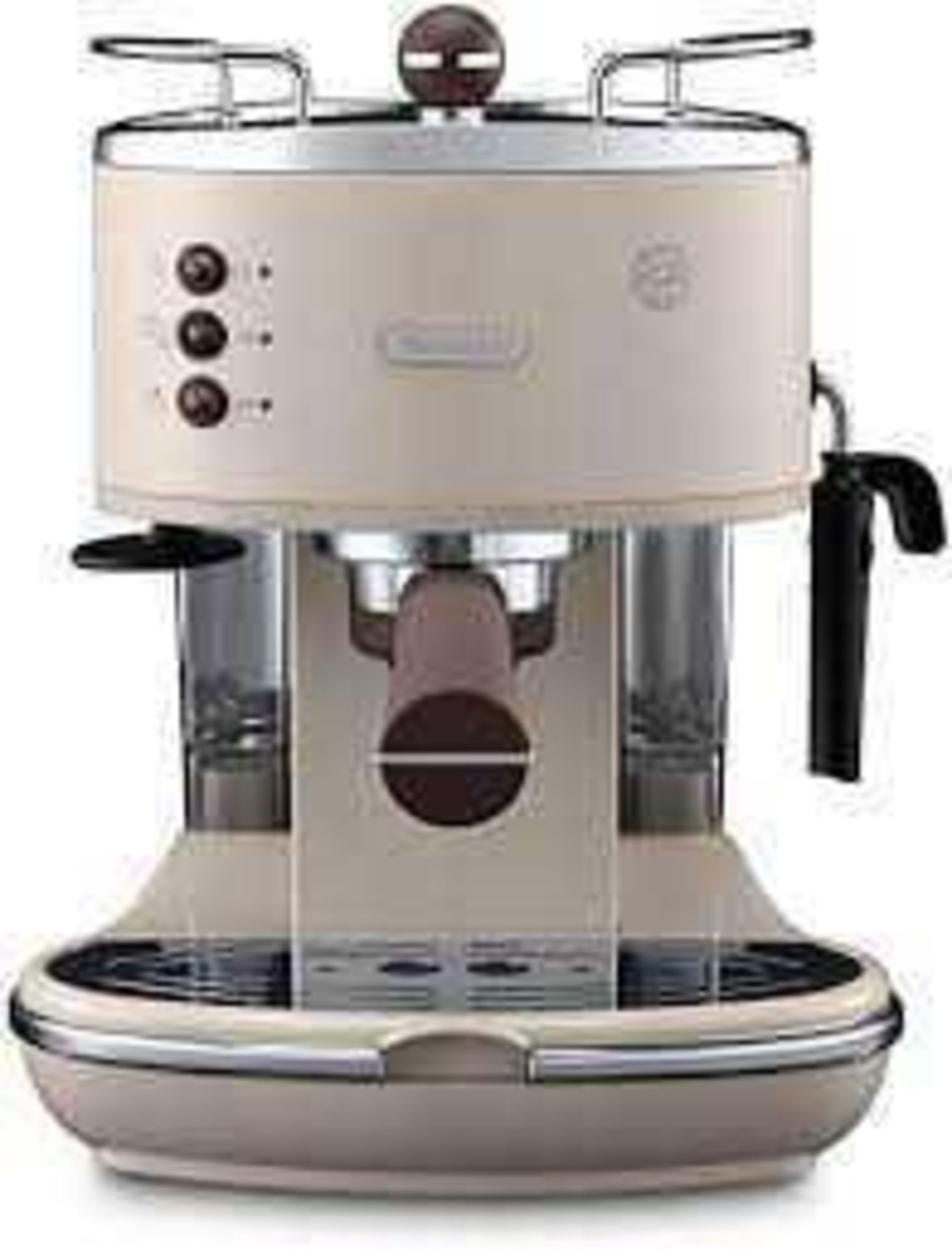 RRP £150 Boxed Delonghi Icona Vintage Espresso And Cappuccino Coffee Maker