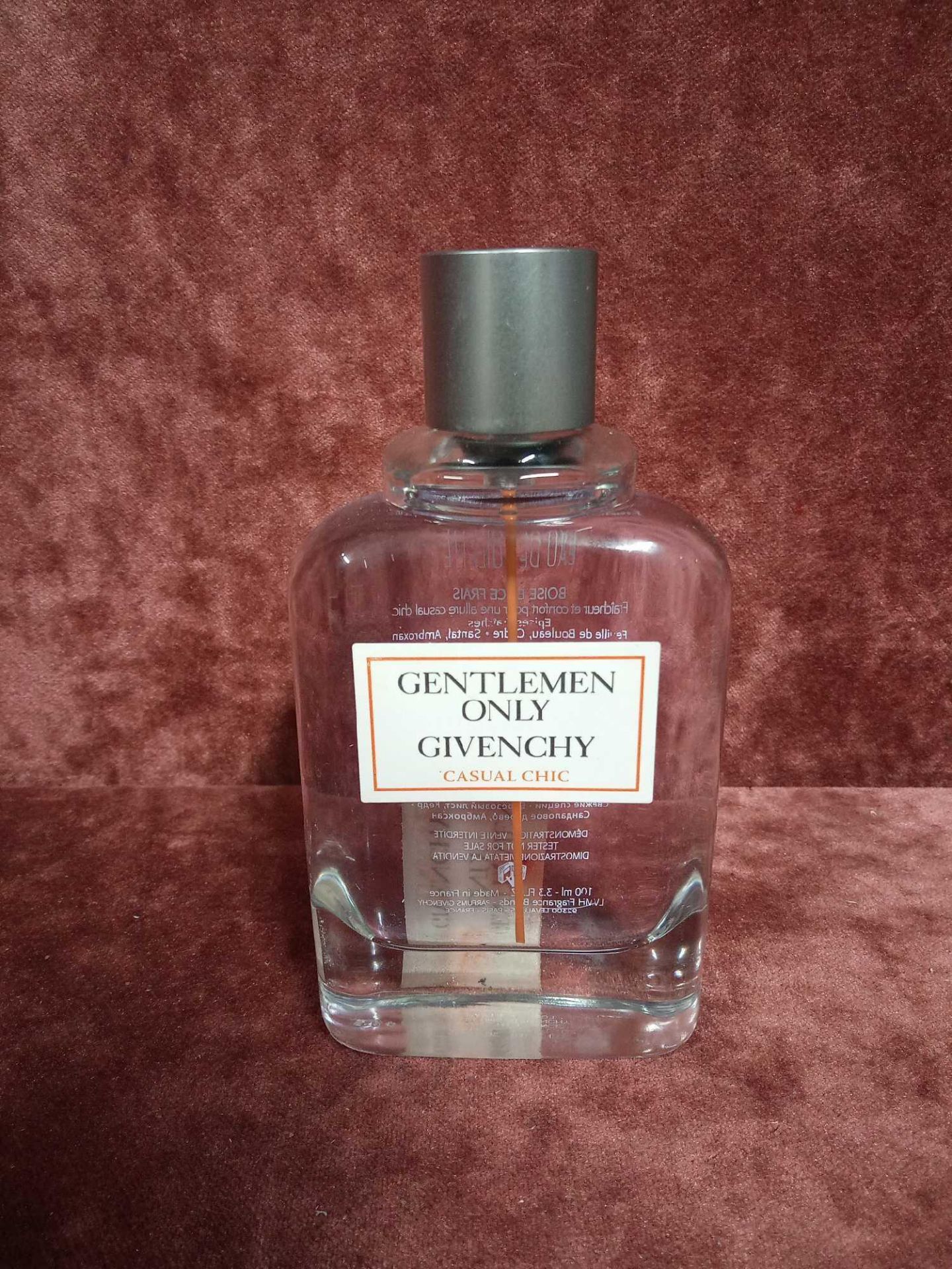 RRP £75 Unboxed 100Ml Tester Bottle Of Givenchy Gentleman Only Casual Chic Eau De Toilette Ex Displa