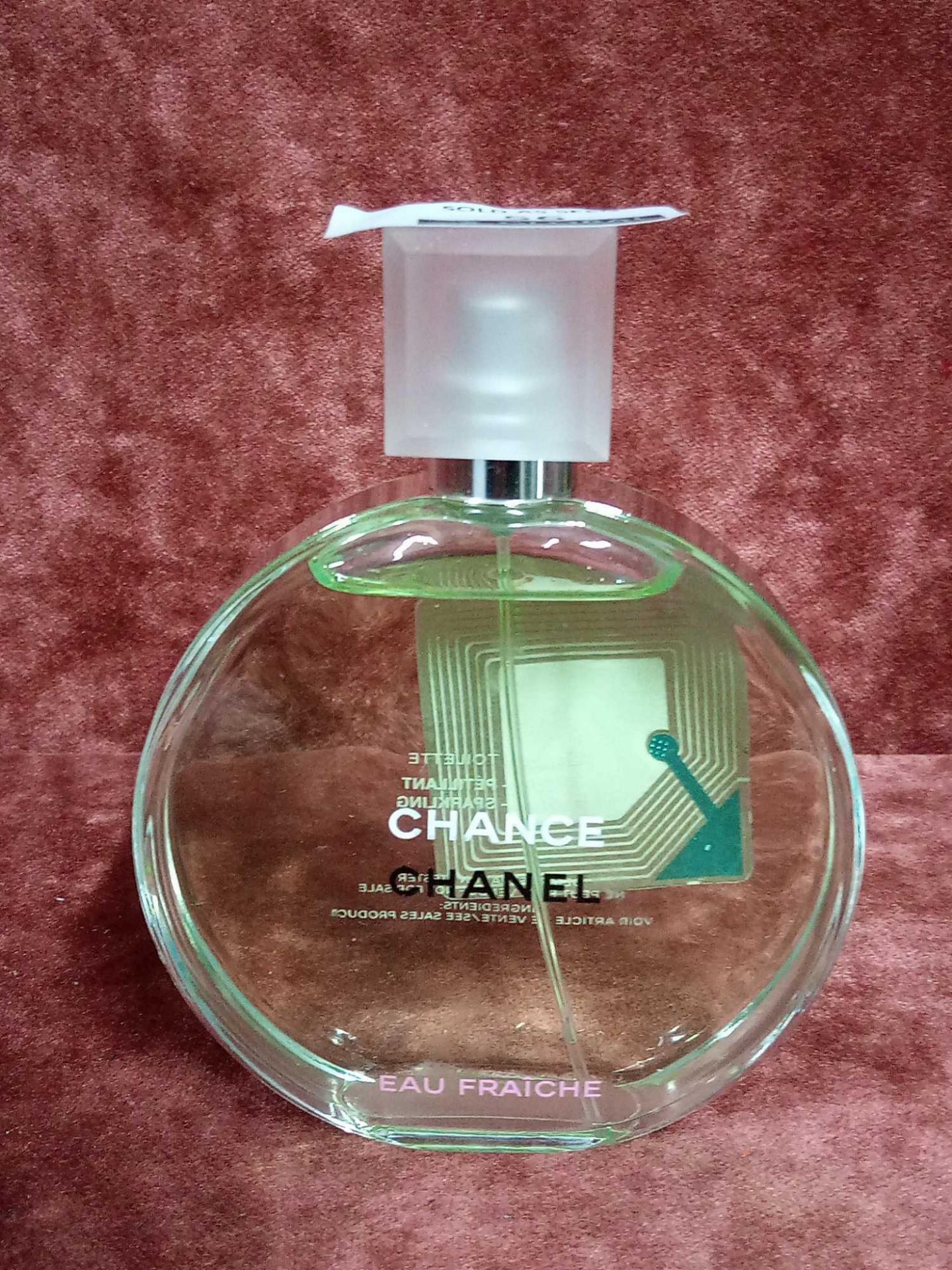 RRP £95 Unboxed 100Ml Tester Bottle Of Chanel Chance Eau Fraiche Eau De Toilette Spray Ex-Display