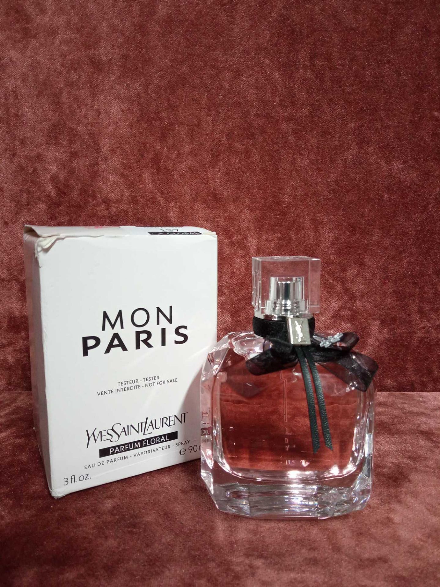 RRP £85 Boxed 90 Ml Tester Bottle Of Yves Saint Laurent Mon Paris Eau De Parfum Floral