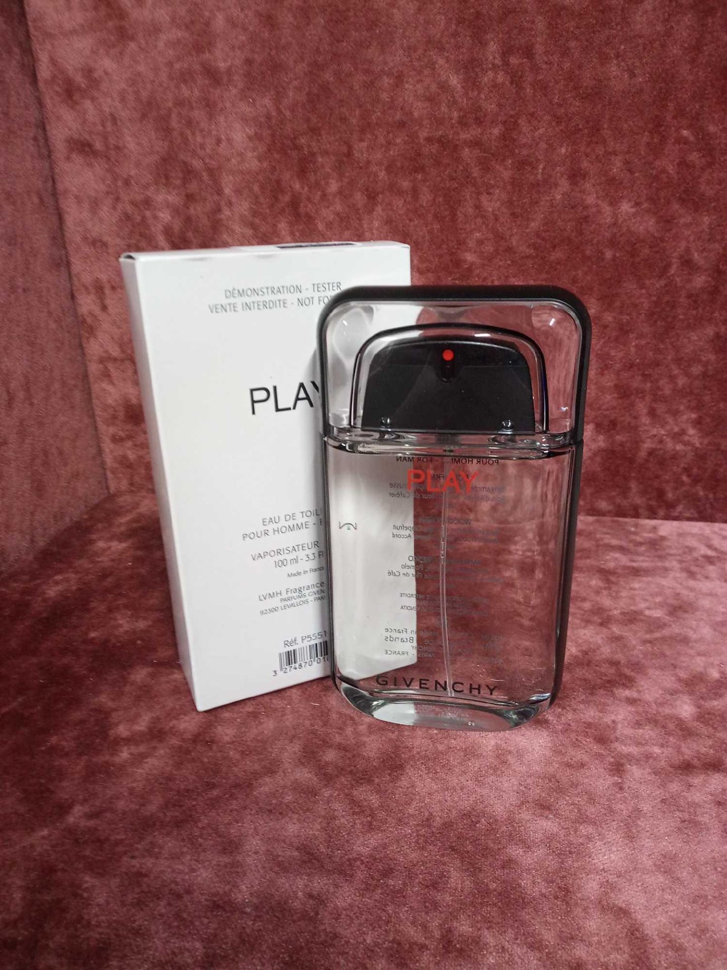 RRP £75 Boxed 100Ml Tester Bottle Of Givenchy Play Eau De Toilette Spray