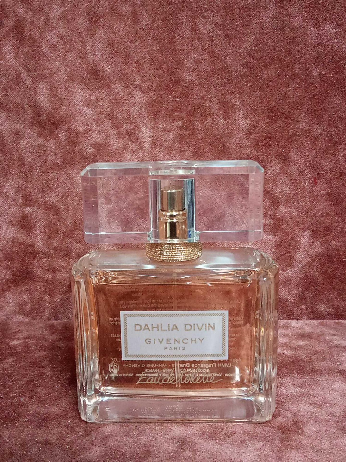 RRP £75 Unboxed 75Ml Tester Bottle Of Givenchy Paris Dahlia Divin Eau De Toilette Spray Ex-Display
