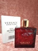 RRP £85 Boxed 100Ml Tester Bottle Of Versace Eros Flame Eau De Parfum Spray