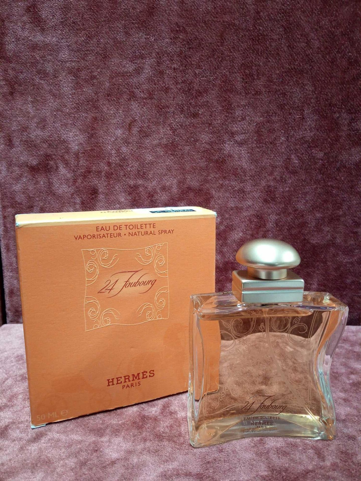 RRP £80 Boxed 50Ml Bottle Of Hermes 24 Faubourg Eau De Toilette Spray (Retail Box)