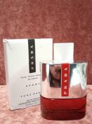 RRP £70 Boxed 100Ml Tester Of Prada Luna Rossa Sport Eau De Toilette Spray