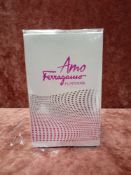 RRP £65 Brand New Boxed And Sealed 100Ml Bottle Of Amo Ferragamo Flowerful Eau De Toilette Spray