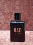 RRP £70 Unboxed 75Ml Tester Bottle Of Diesel Bad Intense Eau De Parfum Spray Ex-Display