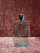 RRP £70 Unboxed 90Ml Tester Bottle Of Gucci Guilty Cologne Pour Homme Edt Spray Ex-Display
