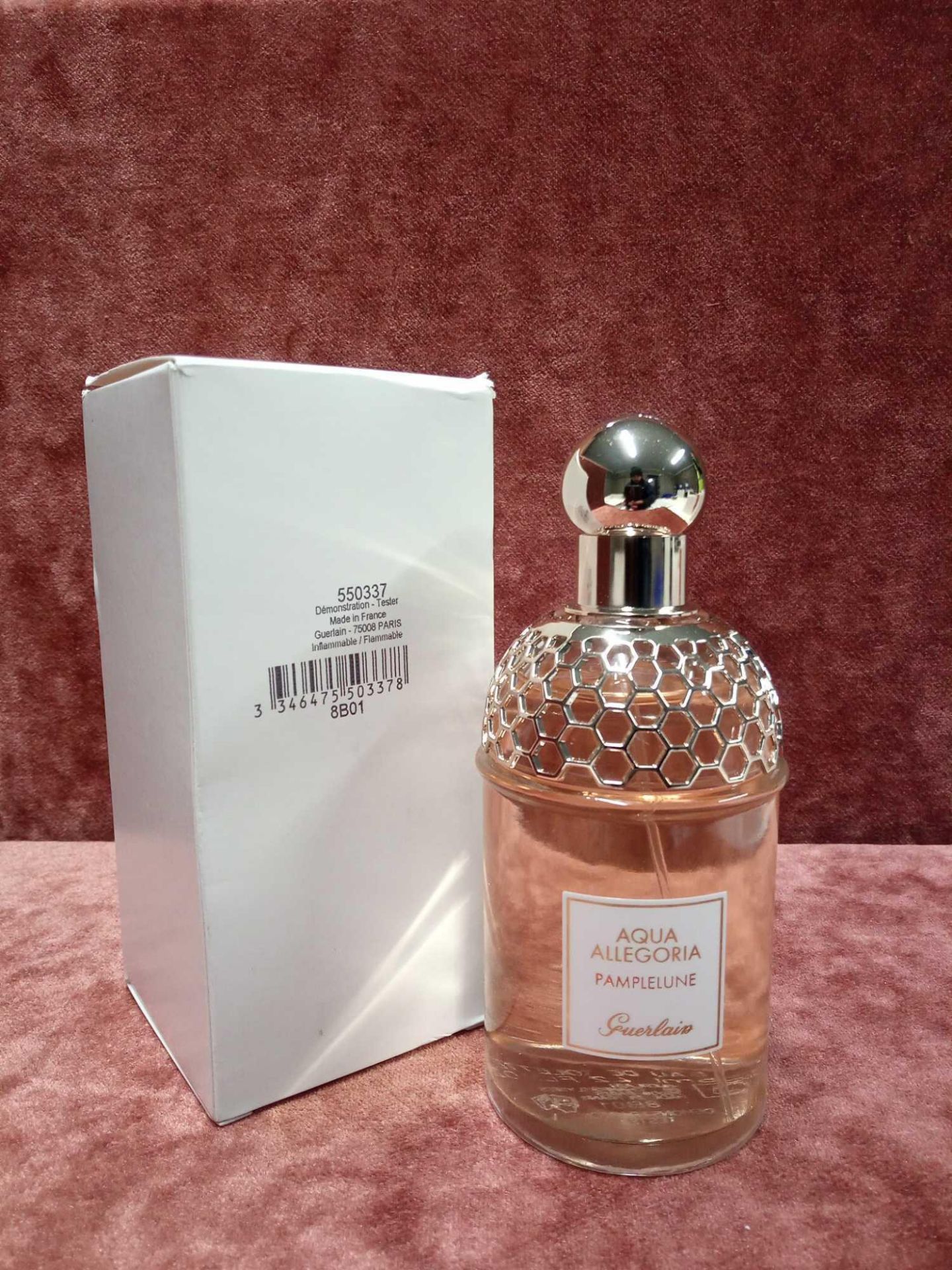 RRP £70 Boxed 125Ml Tester Bottle Of Guerlain Paris Aqua Allegoria Pampelune Eau De Toilette Spray