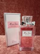 RRP £95 Boxed 100Ml Bottle Of Christian Dior Miss Dior Rose And Roses Eau De Toilette Spray (Retail