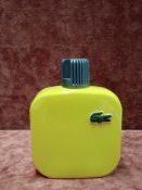RRP £55 Unboxed 100Ml Tester Bottle Of Lacoste L.12.12 Jaune Eau De Toilette Spray Ex-Display