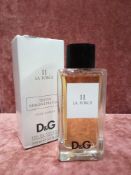 RRP £65 Boxed 100Ml Tester Bottle Of Dolce And Gabbana 11 La Force Eau De Toilette Spray