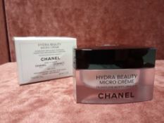 RRP £55 Brand New Boxed Unused Tester Of Chanel Paris Hydra Beauty Micro Creme 50G