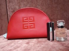 RRP £55 Brand New Givenchy Paris Gift Set To Include Red Cosmetic Bag 10Ml L'Interdit Eau De Parfum